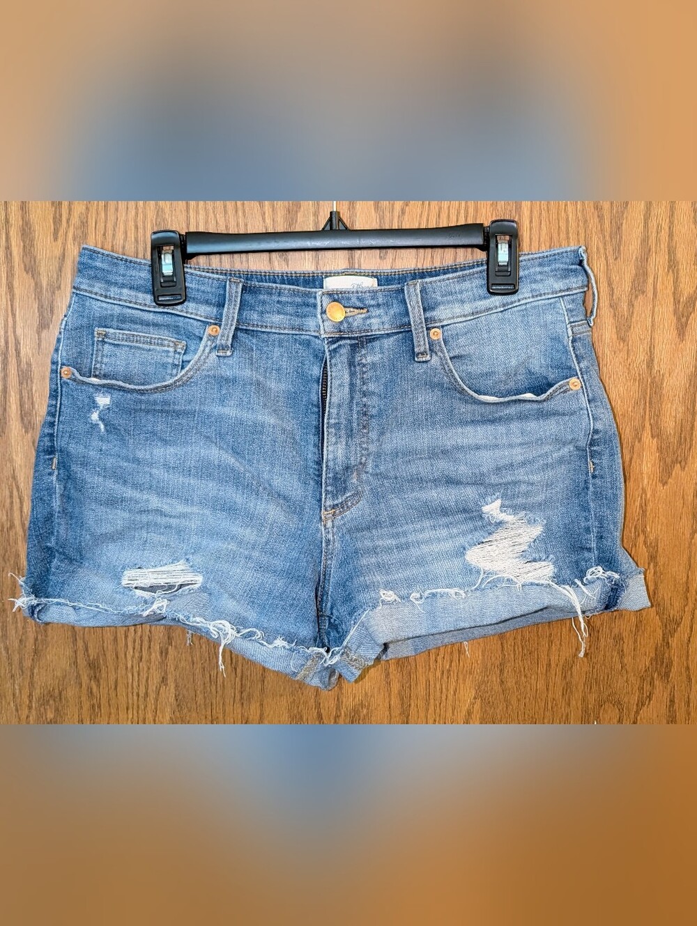 Universal Thread High-Rise Distressed Denim Shorts Distressed Denim Jean Shorts